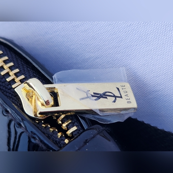 Yves Saint Laurent YSL Black Cosmetic Pouch With Dust Bag NEW - Picture 4 of 9